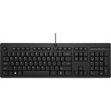 HP 125 toetsenbord met kabel Zwart, EU lay-out (QWERTY), Plunger