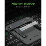 ICY BOX IB-2913MCL-C31 CloneStation dockingstation Zwart, M.2 NVMe en SATA naar M.2 NVMe dual bay