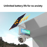 Imou AOV PT 4K Kit (wifi+4G) Simcard&SD beveiligingscamera Wit, 8 MP, WiFi 6, 4G LTE, Solar panel, AI-detectie