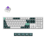 Keychron Q6 HE-P1 RGB mechanisch toetsenbord Wit, US lay-out (QWERTY), Gateron Double-Rail Magnetic Nebula, 100%, RGB, OSA Profile Double-shot PBT Keycaps, Hot Swap, USB-C / 2.4 GHz / Bluetooth 5.2, Knob