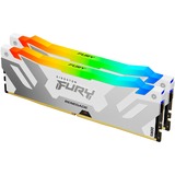 Kingston FURY 32 GB DDR5-7200 Kit werkgeheugen Wit, KF572C38RWAK2-32, Renegade RGB, XMP