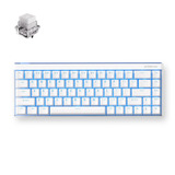 MCHOSE Ace 68 Air Hall Effect Magnetic Switch Gaming Keyboard Wit/blauw, US lay-out, Mount Tai GT HE, 65%, RGB, Hot swap, PBT Keycaps, USB-C, Hall Effect Sensor