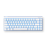 MCHOSE Ace 68 Air Hall Effect Magnetic Switch Gaming Keyboard Wit/blauw, US lay-out, Mount Tai GT HE, 65%, RGB, Hot swap, PBT Keycaps, USB-C, Hall Effect Sensor
