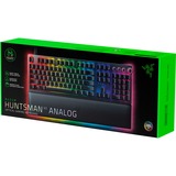 Razer Huntsman V2 Analog, gaming toetsenbord Zwart, US lay-out, Razer Analog Optical, RGB leds, Doubleshot PBT