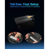 TerraMaster F6-424 nas Zwart, 2x 2.5GbE, HDMI, USB