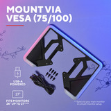 Trust GXT 907 Vybz RGB-achtergrondverlichting voor monitoren Zwart