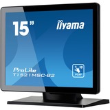 iiyama ProLite T1521MSC-B2 15" touchscreen monitor Zwart, Touch, VGA, HDMI, Audio