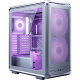 Cooler Master  midi tower behuizing Zilver | 2x USB-A | 1x USB-C | RGB | Window