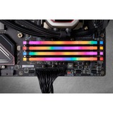 Corsair 64 GB DDR4-3600 Quad-Kit werkgeheugen Zwart, CMW64GX4M4D3600C18, Vengeance RGB PRO, XMP