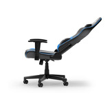 DXRacer PRINCE L Black & Blue PVC Leather gamestoel Zwart/blauw