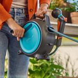 GARDENA Draagbare slangenbox Move slanghaspel Grijs/turquoise, 18692-20