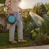 GARDENA Draagbare slangenbox Move slanghaspel Grijs/turquoise, 18692-20