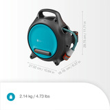 GARDENA Draagbare slangenbox Move slanghaspel Grijs/turquoise, 18692-20