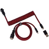 Keychron Premium Coiled Aviator Cable, Straight kabel Rood, 1,08 meter