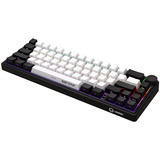 LORGAR KBP70MW RGB mechanisch gaming toetsenbord Zwart, US lay-out (QWERTY), LOGAR Toxic Purple, 65%, RGB, Hot-swappable, PBT Double-shot, Bluetooth | 2.4GHz | USB