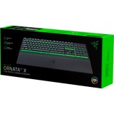 Razer Ornata V3 X Low Profile, gaming toetsenbord Zwart, US lay-out, Membraan, RGB leds, ABS