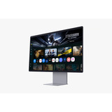 SAMSUNG S32FM902SU 32" 4K UHD monitor Zilver, 165 Hz, HDMI, Display Port, USB-C, Wi-Fi, Audio, Camera, AMD Free-Sync
