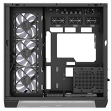 Sharkoon Steel Shark midi tower behuizing Zwart | 2x USB-A | 1x USB-C | RGB | Tempered Glass