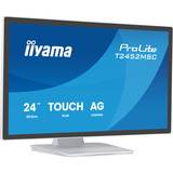 iiyama ProLite T2452MSC-W1AG 24" touchscreen monitor Wit, 100 Hz, Touch, HDMI, DisplayPort, USB, Audio