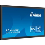 iiyama ProLite TF2438MSC-B1 23.8" touchscreen monitor Zwart, Touch, HDMI, DisplayPort, Audio