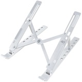 ACT Connectivity Laptopstandaard aluminium, opvouwbaar Aluminium, Hoogte verstelbaar in 7 standen
