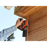 BLACK+DECKER BDCROS18 18V accu excentrische schuurmachine Zwart/oranje, Opbergtas, oplader en accu inbegrepen