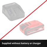 EINHELL AXXIO accu haakse slijper 18/125 Q Rood/zwart, Accu en oplader niet inbegrepen