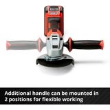 EINHELL AXXIO accu haakse slijper 18/125 Q Rood/zwart, Accu en oplader niet inbegrepen