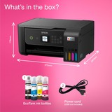 Epson EcoTank ET-2875 A4 multifunctionele Wi-Fi-printer met inkttank all-in-one inkjetprinter Zwart, Scannen, Kopiëren, Wi-Fi, inclusief tot 3 jaar inkt