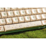 Iqunix F97 Floral Date, gaming toetsenbord Groen/wit, US lay-out, Gateron Red, RGB leds, 96%, Hot-swappable, PBT, 2.4GHz | Bluetooth 5.1 | USB-C