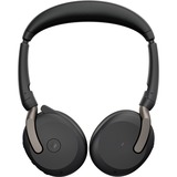 Jabra JBR Evolve2 65 Flex Link380c MS Duo WLC on-ear headset Zwart