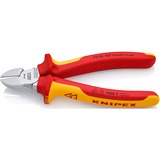 KNIPEX Zijsnijtang VDE 70 06 160 kniptang Rood/geel, VDE-getest