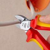 KNIPEX Zijsnijtang VDE 70 06 160 kniptang Rood/geel, VDE-getest