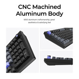Keychron Q5 HE 8K Magnetic Switch Keyboard Zwart, US lay-out (QWERTY), Keychron Ultra-Fast Lime, 96%, RGB leds, OSA double-shot PBT, hot swap, Knob