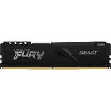 Kingston FURY Beast 8 GB DDR4-3200 (1x 8 GB) werkgeheugen Zwart, KF432C16BB/8, XMP 2.0