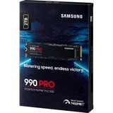SAMSUNG 990 PRO 2 TB SSD MZ-V9P2T0BW, PCIe Gen 4.0 x4, NVMe 2.0