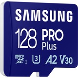 Samsung PRO Plus 128 GB microSDXC (2023) geheugenkaart Blauw, UHS-I U3, Class 10, V30, A2