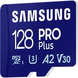Samsung PRO Plus 128 GB microSDXC (2023) geheugenkaart Blauw, UHS-I U3, Class 10, V30, A2