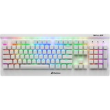 Sharkoon SKILLER SGK3, gaming toetsenbord Wit, US lay-out, Kailh Red, RGB leds