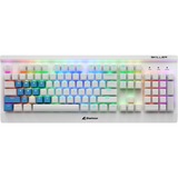 Sharkoon SKILLER SGK3, gaming toetsenbord Wit, US lay-out, Kailh Red, RGB leds