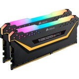 Corsair 32 GB DDR4-3200 Kit werkgeheugen Zwart, CMW32GX4M2E3200C16-TUF, Vengeance RGB PRO, XMP