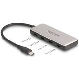 DeLOCK 4-Port USB-C + PD 85 Watt usb-hub Grijs