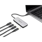 DeLOCK 4-Port USB-C + PD 85 Watt usb-hub Grijs