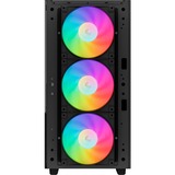 DeepCool CH560              midi tower behuizing Zwart | 1x USB-A | 1x USB-C | RGB | Window