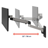 Ergotron LX Pro Muur Monitorarm Aluminium