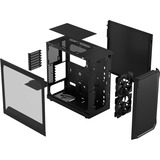 Fractal Design Focus 2 Black TG Clear Tint midi tower behuizing Zwart | 2x USB-A | Window