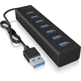 ICY BOX IB-HUB1700-U3 usb-hub Zwart