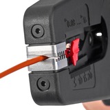 KNIPEX PreciStrip16 Automatische afstriptang Zwart/rood, geïntegreerde draadsnijder