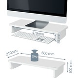 Leitz Ergo Monitorstandaard Wit