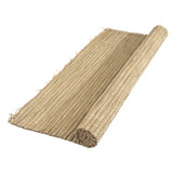 Nature Scherm van natuurlijk zegge (carex) – afschermgraad 5/5, 1 x 3 meter begrenzing Houtkleur